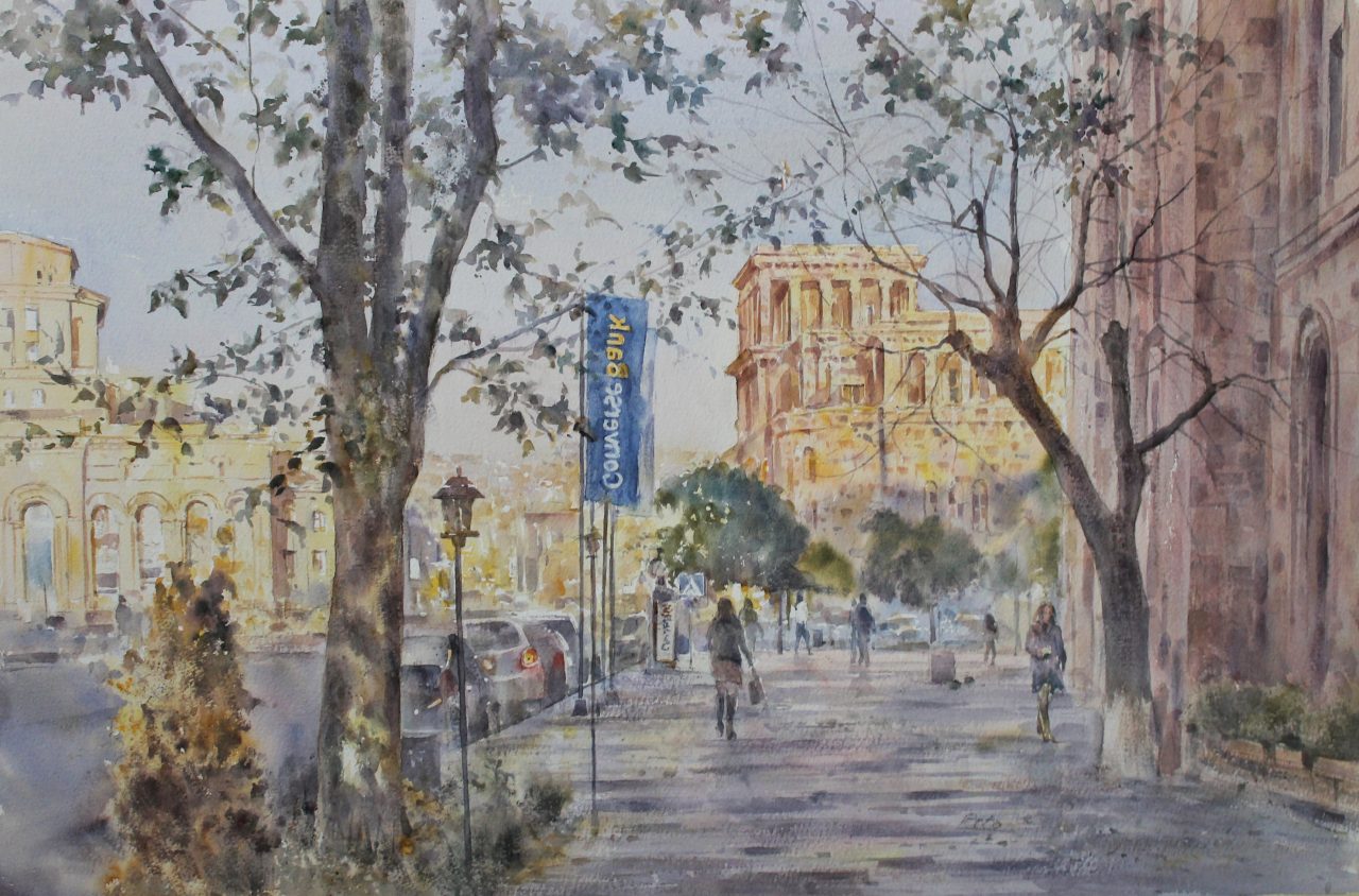 Converse Bank: exhibition of paintings by artist Peto Poghosyan