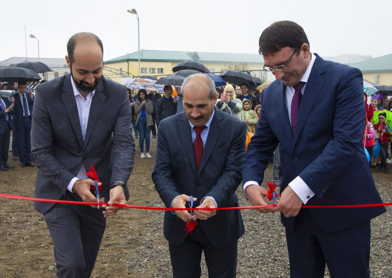 Professional sports ground built in Shushi with the support of Converse Bank