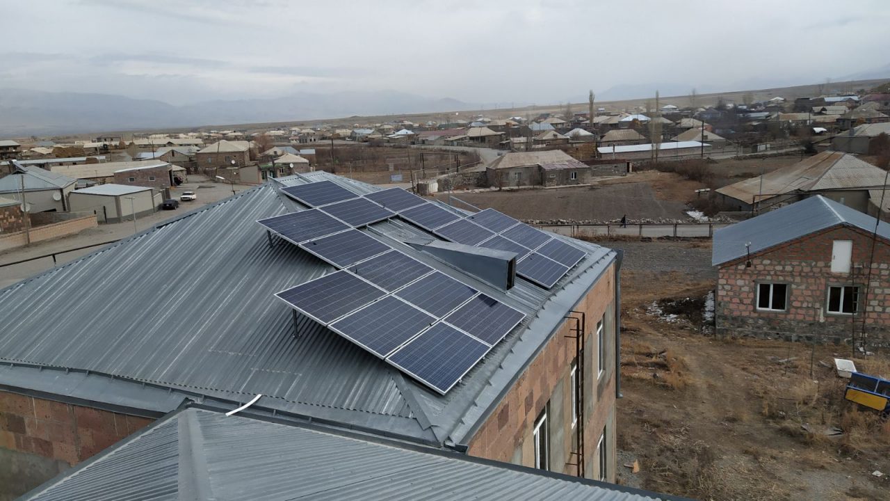 VivaCell-MTS: solar heating system installed in the kindergarten of Tsovak village