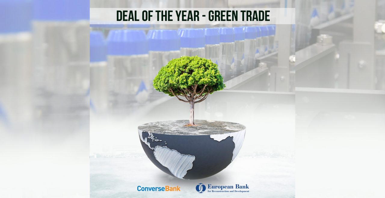Converse Bank is again the winner of  the EBRD’s “Deal of the Year – Green Trade” award