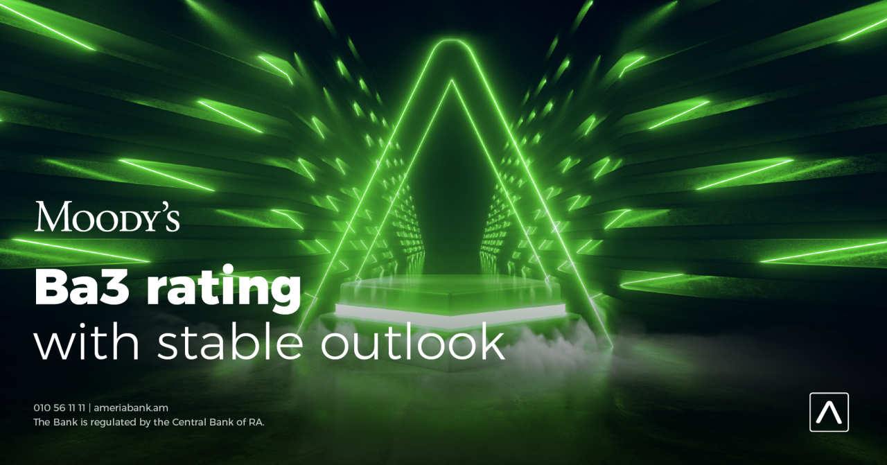 Ameriabank: Moody’s revised the Outlook on Ameriabank to Stable