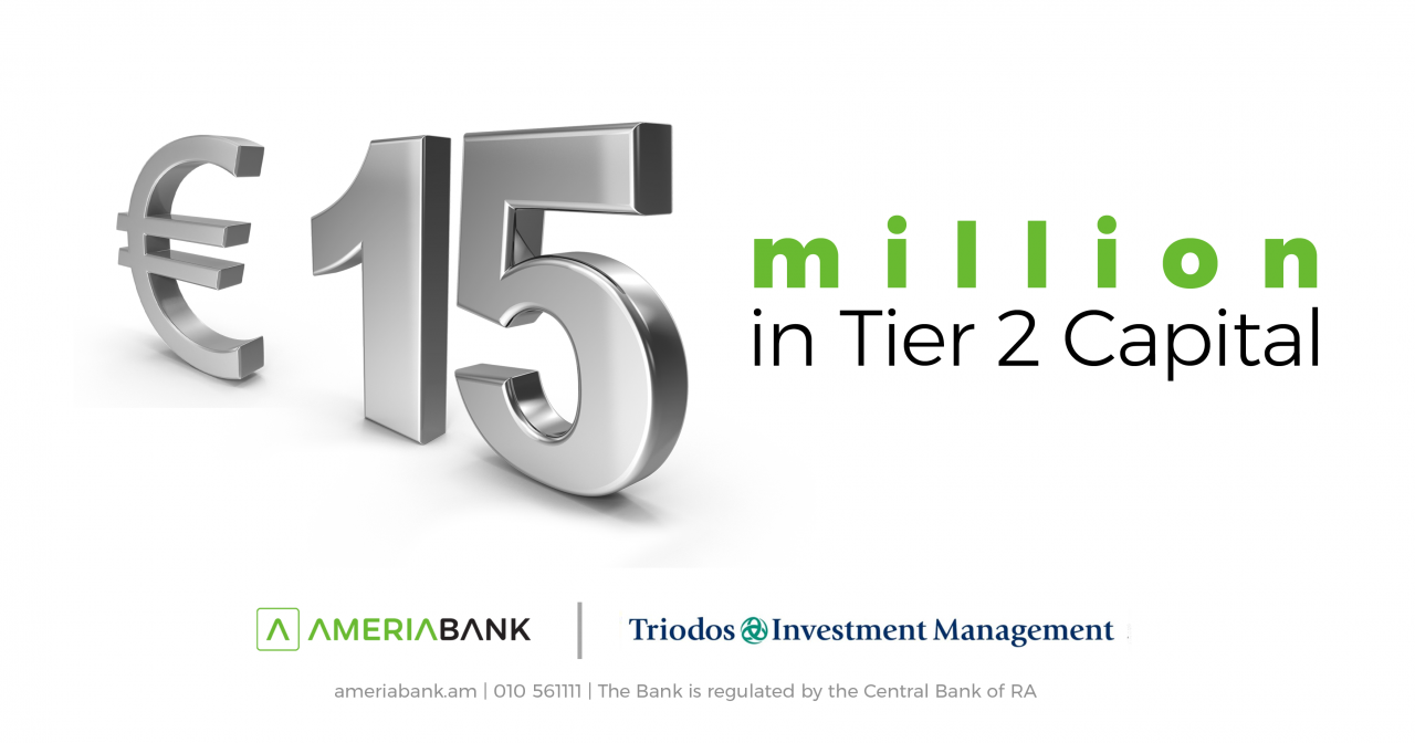 Ameriabank has Raised EUR 15M Tier 2 Capital from Triodos Investment Management
