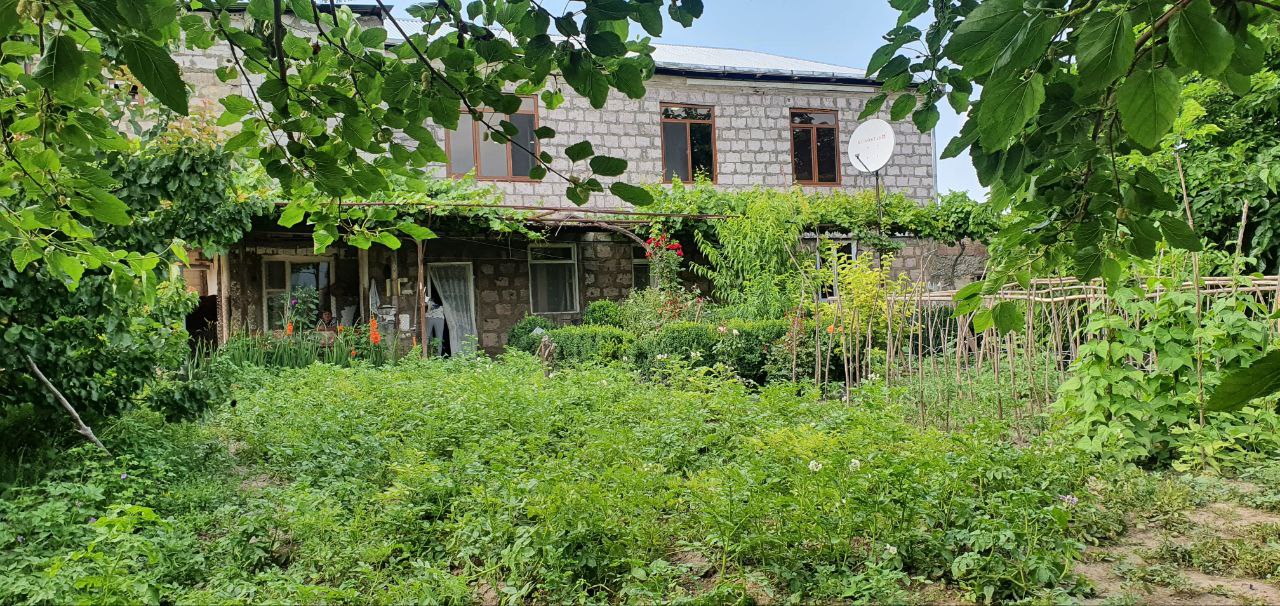 Viva-MTS. A newly built house in the border village instead of the shelled ruins