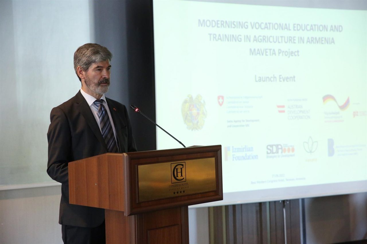 CHF 8.3 mln. for professional education in agriculture in Armenia