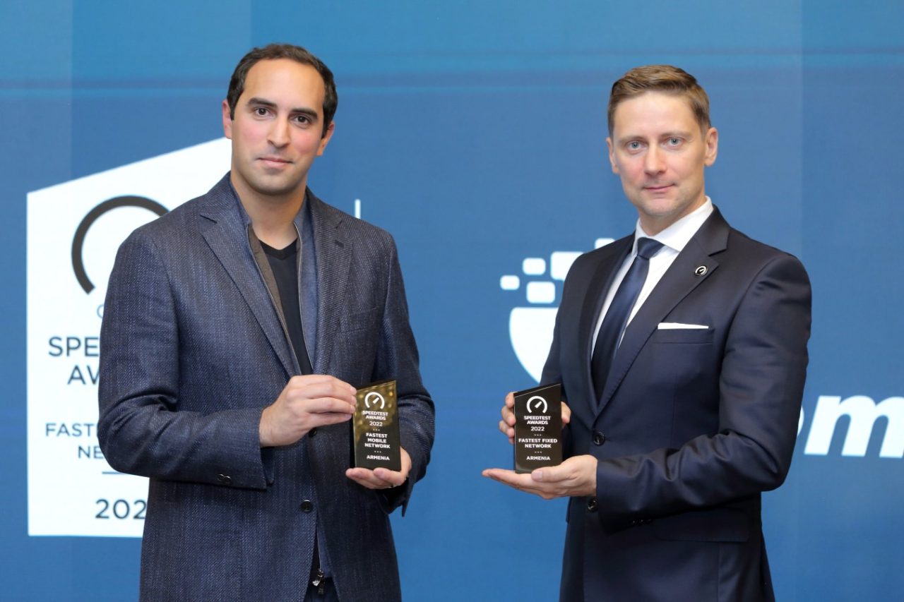 Ookla® Has Awarded Ucom with both “The Fastest Fixed Network in Armenia 2022” and “The Fastest Mobile Network” Speedtest® Awards