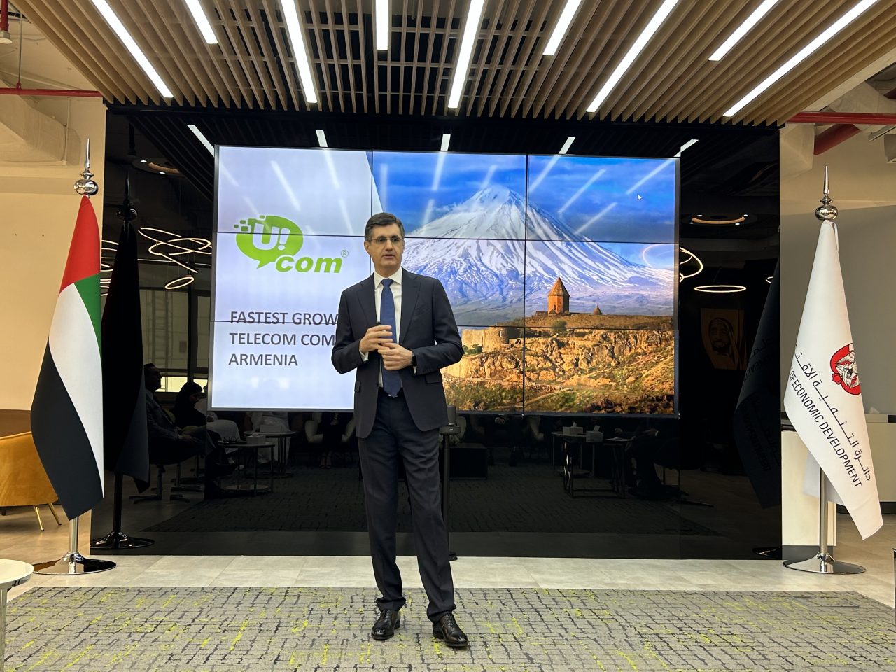 Director General of Ucom Ralph Yirikian shared leadership insights at Abu Dhabi University