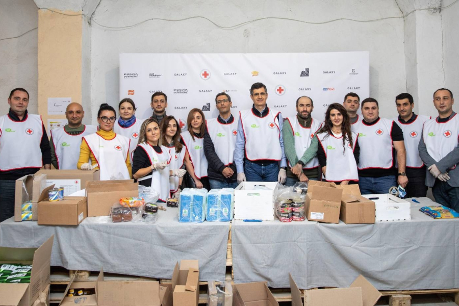 “United and caring”. Ucom participated in the collaborative charity initiative of  Galaxy Group of Companies and Armenian Red Cross Society
