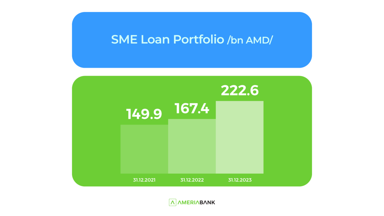 In 2023, the SME Loan Portfolio of Ameriabank Reported More Than 30% Growth