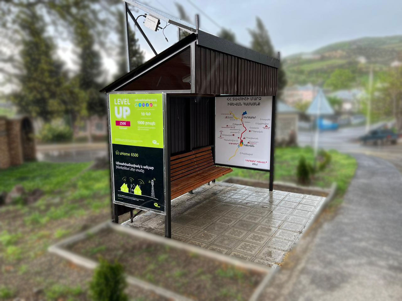 Ucom provides four bus stops in Ijevan with free Wi-Fi