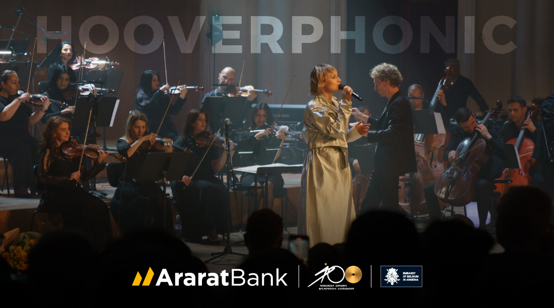 Hooverphonic’s Yerevan debut, sponsored by AraratBank, for the Philharmonic Orchestra’s 100th Anniversary