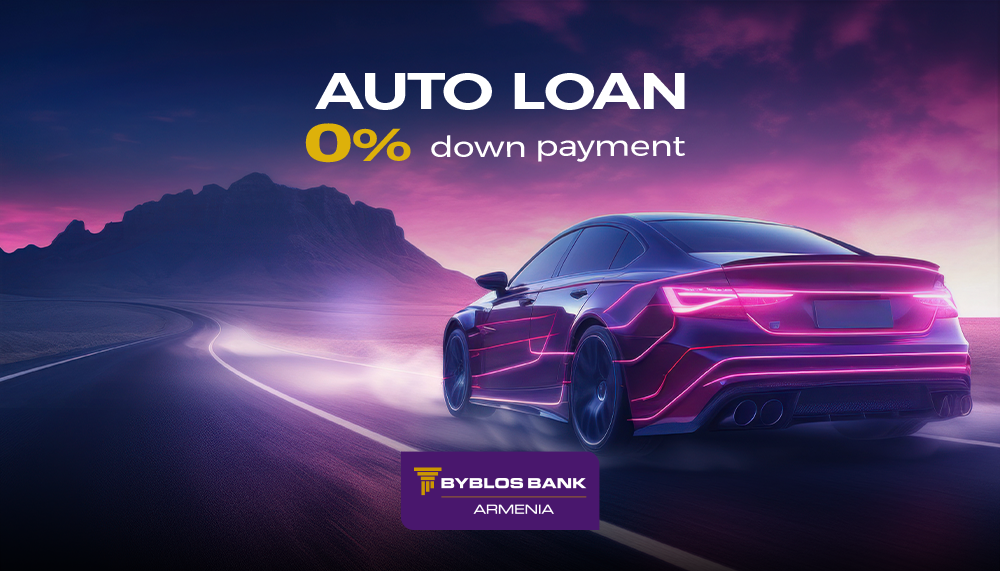 Byblos Bank Armenia launches Auto Loan with 0% down payment