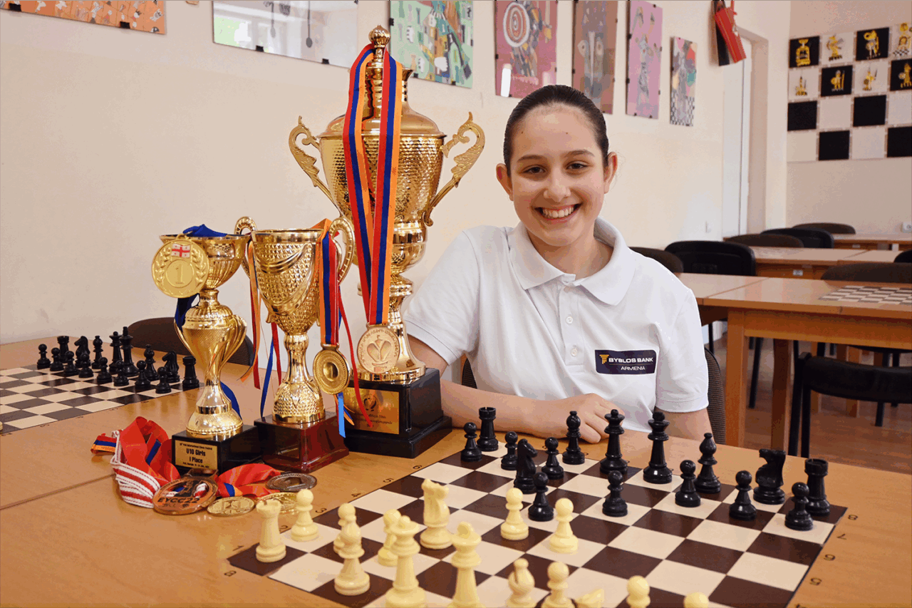 Byblos Bank Armenia sponsors 13-year-old Gabriela Harutyunyan in prestigious chess tournaments