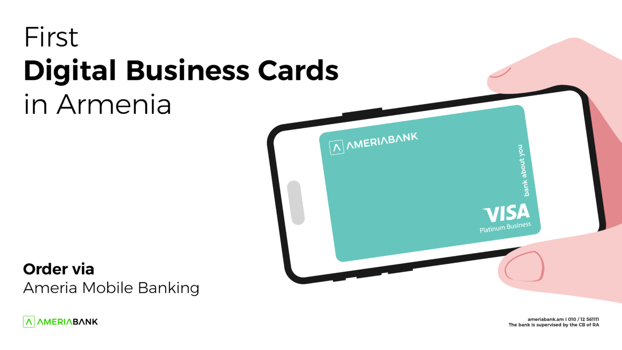 Ameriabank presents the First Digital Business Cards in Armenia