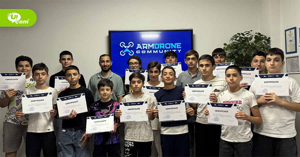 Ucom supports  ArmDrone Community in teaching technologies of the future