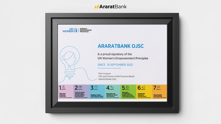AraratBank Participates in “Women’s Empowerment Principles in Armenia” Conference
