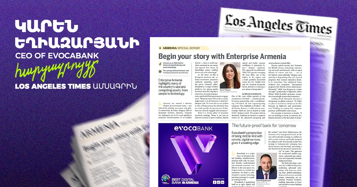 Karen Yeghiazaryan’s Interview with Los Angeles Times Magazine