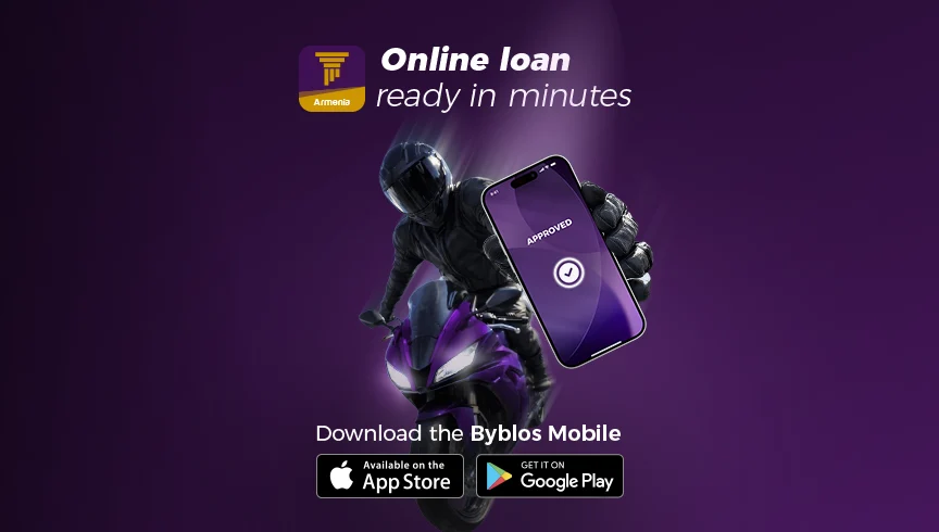 Byblos Bank Armenia online loan via mobile: Up to AMD 10 mln in just minutes