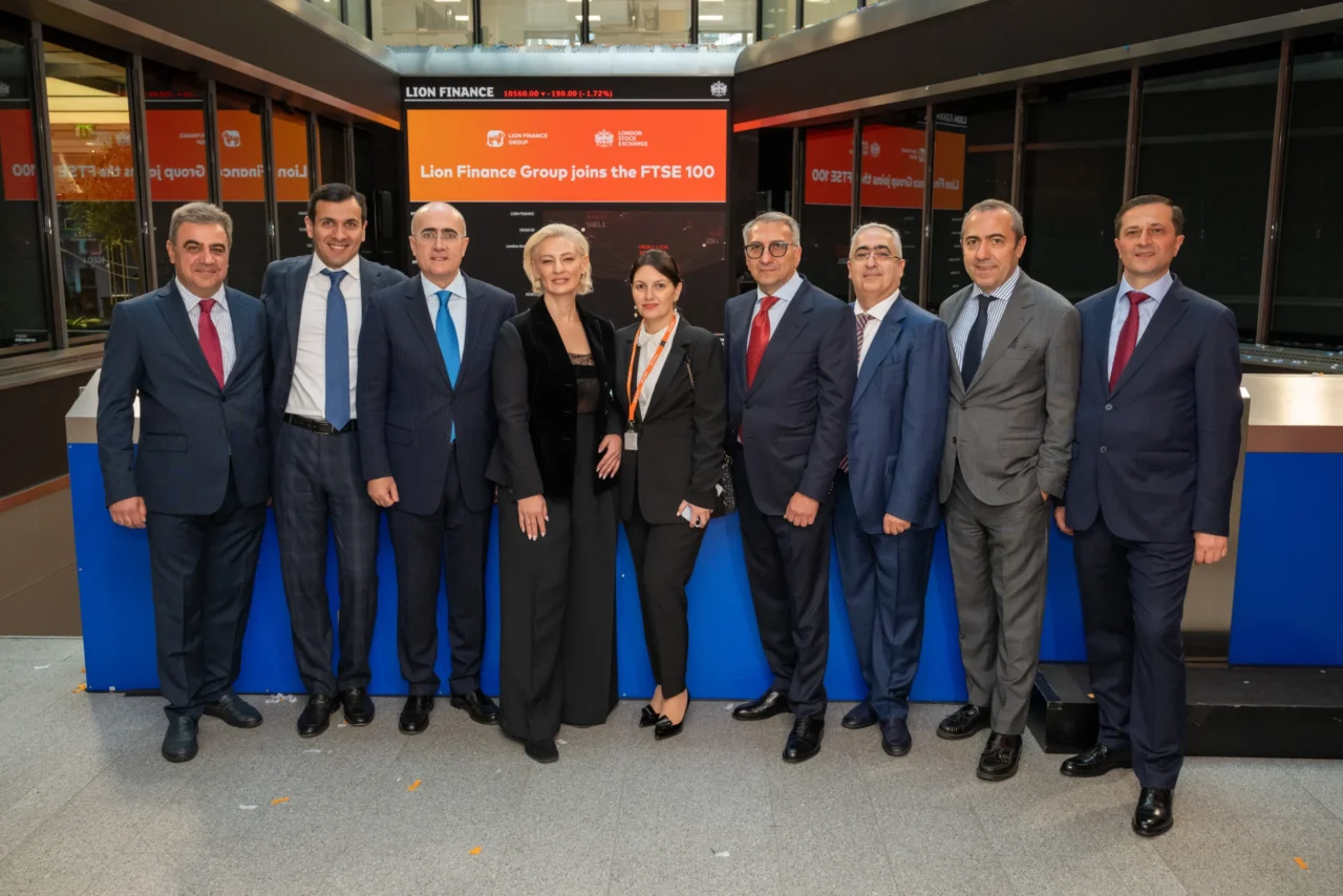 Bell Ringing Ceremony at the London Stock Exchange marks Ameriabank’s inclusion in the FTSE 100 as part of LFG