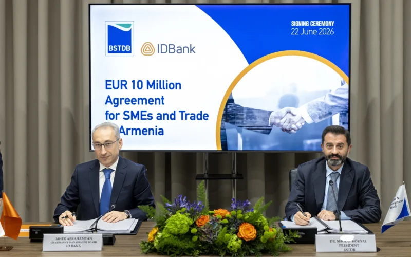 BSTDB and IDBank Sign EUR 10 million Financing Package to Support SMEs and Trade in Armenia 1 BSTDB and IDBank Sign EUR 10 million Financing Package to Support SMEs and Trade in Armenia 1