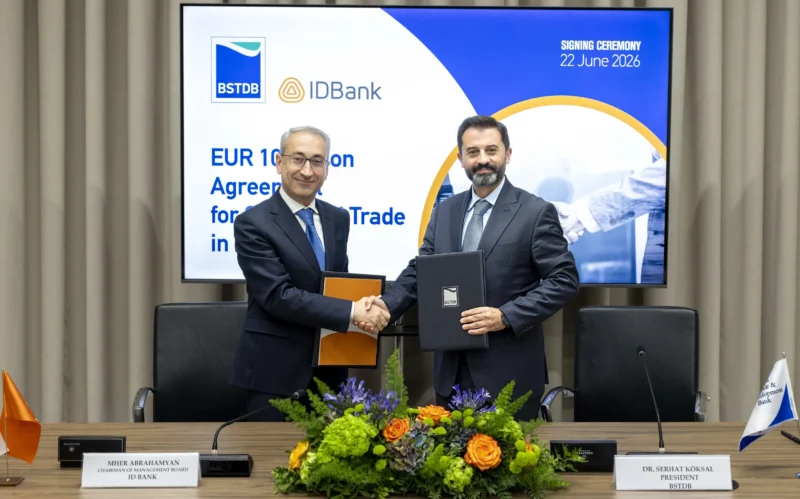 BSTDB and IDBank Sign EUR 10 million Financing Package to Support SMEs and Trade in Armenia 2 BSTDB and IDBank Sign EUR 10 million Financing Package to Support SMEs and Trade in Armenia 2