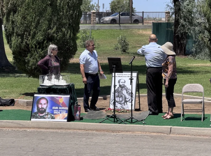 Fresno Armenian Community Breaks Ground on Monument Honoring Monte Melkonian, National Hero of Armenia