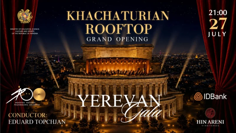 Yerevan Sunsets and the Sounds of Classical Music: IDBank Becomes the Main Partner of the Khachaturian Rooftop Concert Season