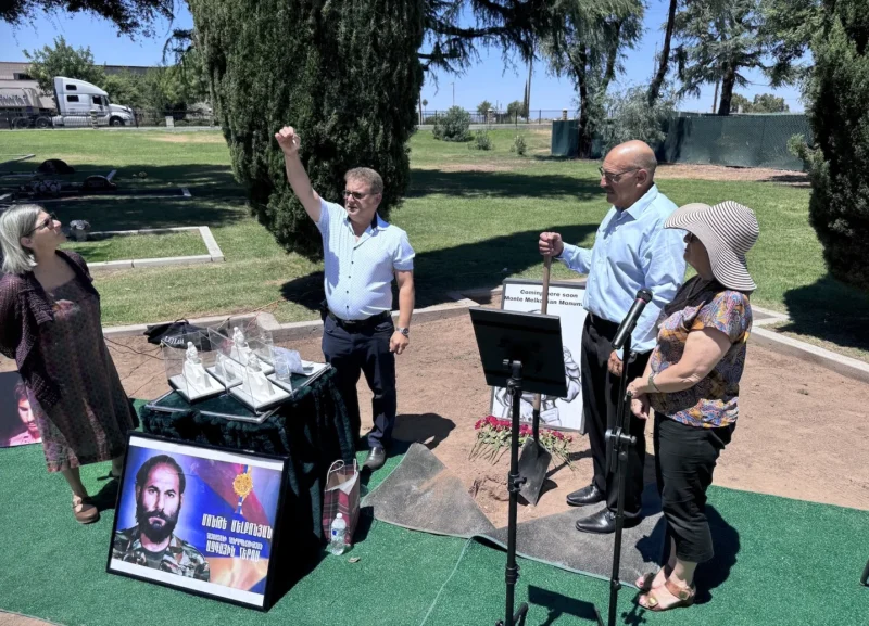 Fresno Armenian Community Breaks Ground on Monument Honoring Monte Melkonian, National Hero of Armenia 2 Fresno Armenian Community Breaks Ground on Monument Honoring Monte Melkonian, National Hero of Armenia 2